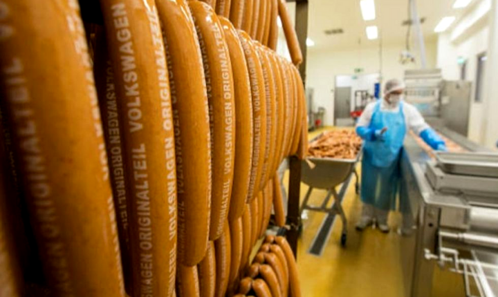 VOLKSWAGEN GREEN ANCHE NEL CIBO