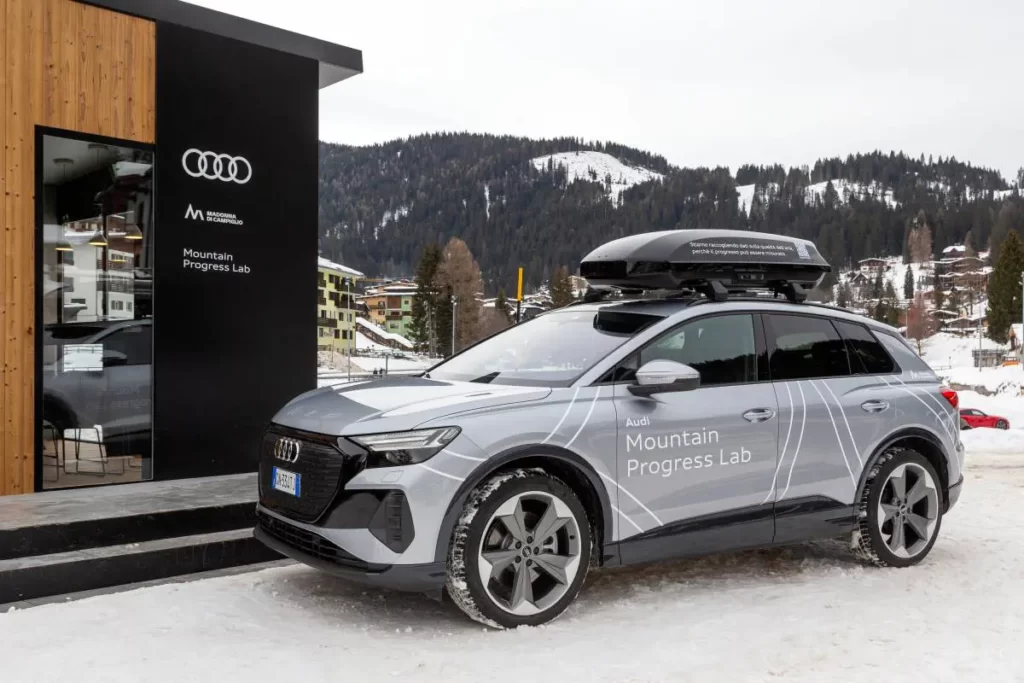 Le Audi elettriche vigilano l'ambiente a Madonna di Campiglio