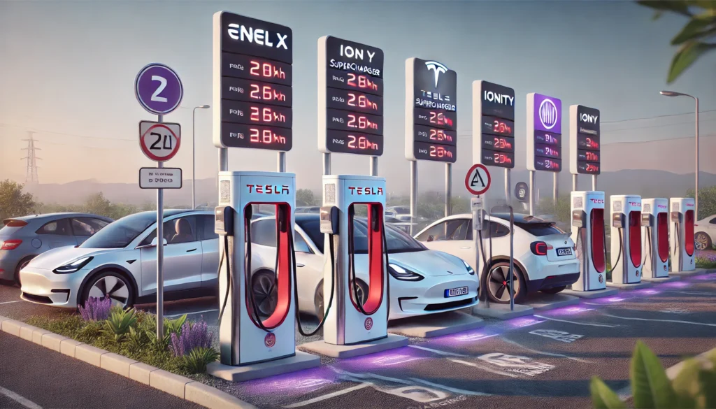 prezzi di ricarica - automotoelettriche