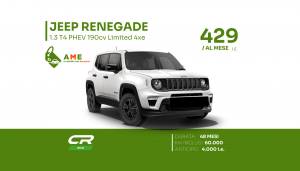 Noleggio a Lungo Termine Auto – Jeep Renegade 1.3 T4 PHEV 190cv Limited 4xe