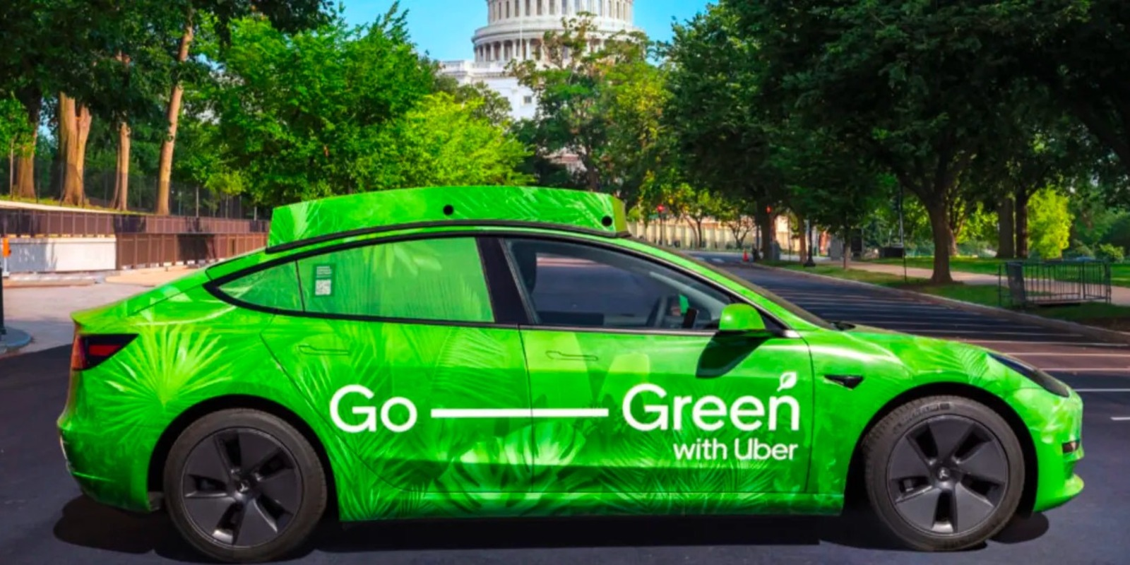 Uber Green! A scelta potrete scegliere di viaggiare in Elettrico!